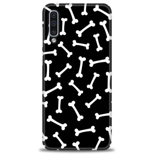 Samsung Galaxy A50 Kılıf HD Baskılı Kılıf - Kemikler + Tam Ekran Koruyucu