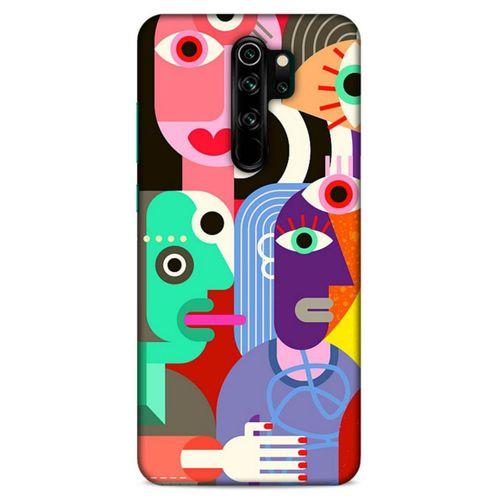 Lopard Xiaomi Redmi Note 8 Pro Uyumlu Kılıf Soyut Sanat (14) Desenli Lansman Kılıf