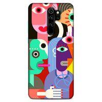 Lopard Xiaomi Redmi Note 8 Pro Uyumlu Kılıf Soyut Sanat (14) Desenli Lansman Kılıf