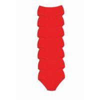 7 Adet Tutku Kadın Yüksek Bel Bato Kalın Lastik Külot Kırmızı