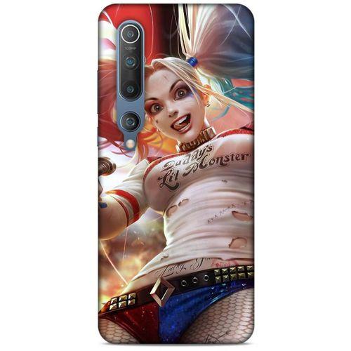 Xiaomi Mi 10 Uyumlu Kılıf Harley Quinn (16) Kalın Kılıf Karolina mavisi