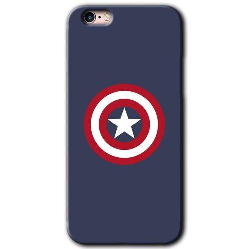 iPhone 6s Kılıf HD Desen Baskılı Arka Kapak + Temperli Cam - Captain!