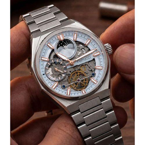 Ferrucci Otomatik Ve Kurmalı Güneş Ve Mehtap Kadranlı 2 Yıl Garantili Erkek Kol Saati BFC.M3558.S5