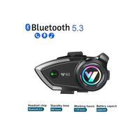 Vothoon Y80 Motosiklet Kask Kulaklık Intercom Işıklı Motorsiklet Interkom
