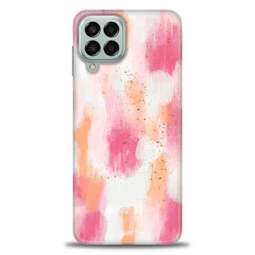 Samsung Galaxy M33 Kılıf HD Baskılı Kılıf - Pembe Palet + Tam Ekran Koruyucu