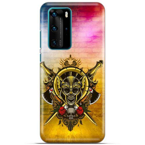 Lopard Huawei P40 Pro Uyumlu Kılıf Tattoo's (38) Neo Hybrid Kılıf Kılıç Dövmesi