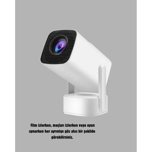 Hd 720p Projeksiyon Cihazı – Geniş Ekran, 10.000 Saat Ampul Ömrü, Ev Sineması Deneyimi