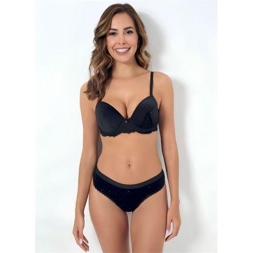 Dode Flora 2070 Dantelli Destekli Kadife Sütyen Takımı Godewo