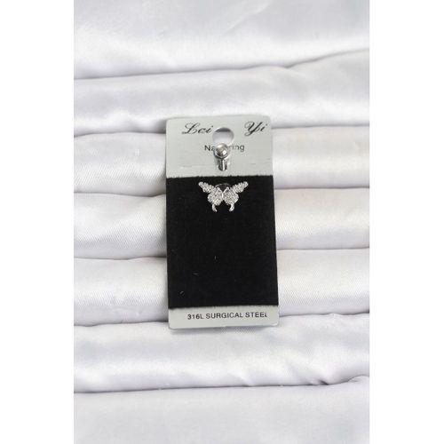 316L Cerrahi Çelik Kelebek Model Göbek Piercing