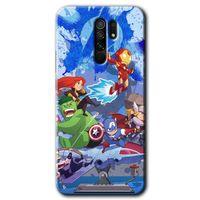 Potkal Hediye Fabrikası Xiaomi Redmi 9 Kılıf HD Desen Baskılı Arka Kapak - Avengers Cartoon