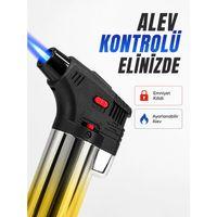 Çok Amaçlı Jet Alev Çakmak Kamp Mutfak Ve Puro Kullanımına Uygun