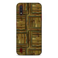 Lopard Samsung Galaxy A01 Uyumlu Kılıf Wood'X (47) Crystal Flex Kılıf Baskılı