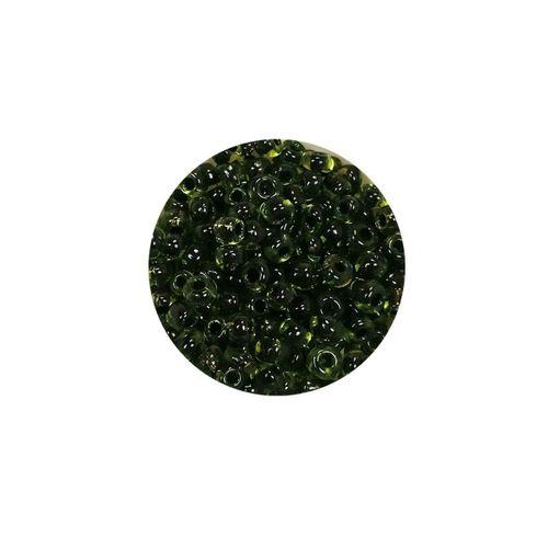 Dökme Cam Kum Boncuk (8/0) 3 mm - 60 Gram - Şeffaf Yeşil Siyah - BNC220