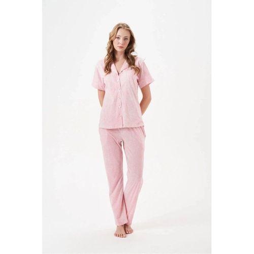 Kadın Pijama Takımı - Düğmeli