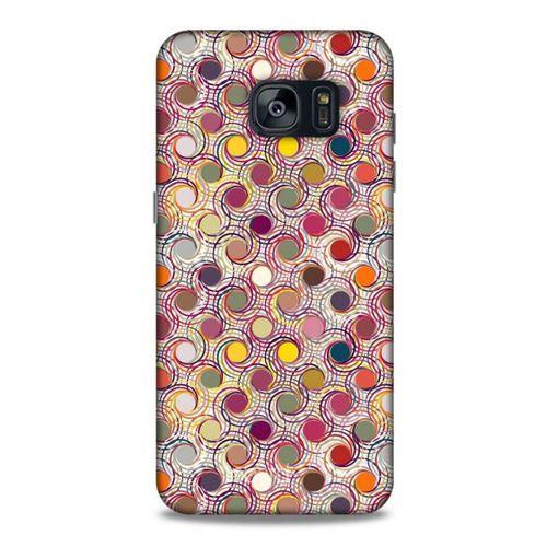 Samsung Galaxy S7 Edge Kılıf Pastel Renkler (36) Glitter Kılıf Sarı Pembe