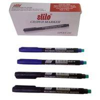 STİLO SİLGİLİ ( S ) ASETAT KALEMİ - SİYAH-MAVİ ( 4 Adet )