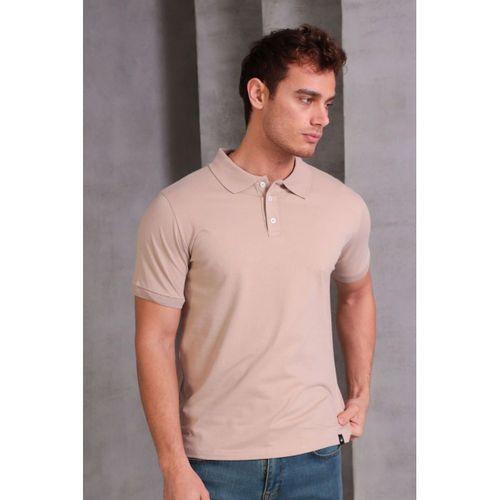 Erkek Slim Fit Pamuklu Yumuşak Doku Nefes Alan Kumaş Yakalı Tişört
