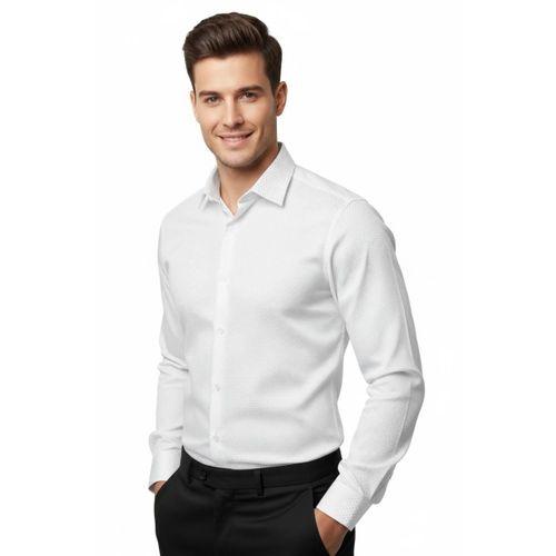 Erkek Silim Fit Armürlü Uzun Kol Gömlek BGL-ST04868