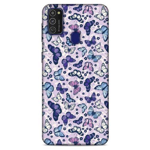 Samsung Galaxy M21 Kılıf Kelebek Etkisi (28) Arka Kapak Karışık Renkli