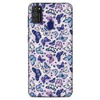 Samsung Galaxy M21 Kılıf Kelebek Etkisi (28) Arka Kapak Karışık Renkli