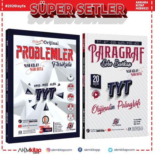 Orijinal Mikro TYT Problemler ve Paragraf Soru Bankası Seti 2 Kitap