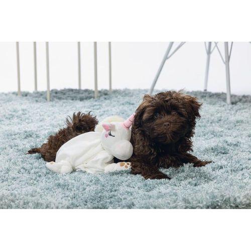 Beeztees Yavru Köpek Oyuncağı, Unicorn, Peluş, Beyaz, 33x25x14cm