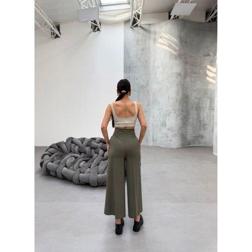 230 Gr Poly Viscose Full Lycra Metal Toka Aksesuarli Pantolon