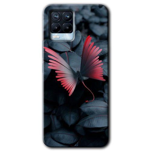 Realme 8 Pro Kılıf Baskılı Arka Kapak - Dark Butterfly +Tam Ekran Koruyucu