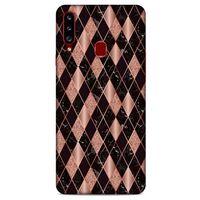 Mermer Desenli (25) Tema Antişok Kapak Rose Gold Samsung Galaxy A20s Kılıf