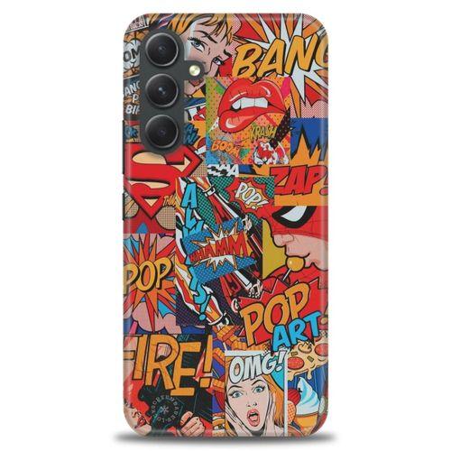 Samsung Galaxy A54 Kılıf HD Baskılı Kılıf - Cartoons + Tam Ekran Koruyucu