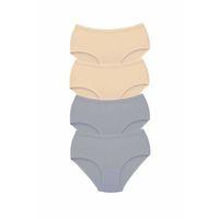 4 Adet Tutku Kadın Yüksek Bel Bato Kalın Lastik Külot S8