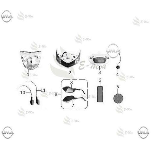 MONDİAL E-Mon Duo Far Komple Orj