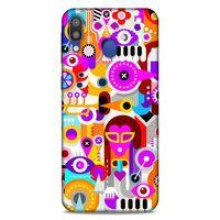 Lopard Samsung Galaxy M20 Uyumlu Kılıf Soyut Sanat (20) Desenli Koruyucu Kılıf