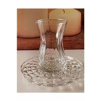 Alin Adela 6'lı Cam Çay Tabağı Çay Tabak Altlığı Royaleks-RYG8030