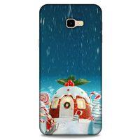 Samsung Galaxy J4 Plus Kılıf Snowix (14) Lansman Kılıf Beyaz Kırmızı