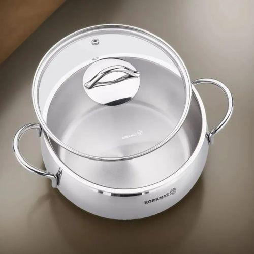 Korkmaz A1076 Tombik Tencere 26x12 Cm 7,1 Litre