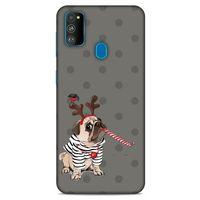 Animax Boynuzlu Pug Samsung Galaxy M30s Kılıf Desenli Silikon