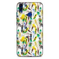 Huawei Honor 8C Kılıf Desenli Özel Seri Tüyler (5) Koruma Kabı
