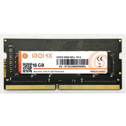 IROMX 1X, 16Gb, 5600Mhz, DDR5, Sodimm Notebook RAM, 1,1V, CL46