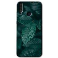 MRCİLETİSİM General Mobile GM 10 Kılıf HD Desen Baskılı Arka Kapak + Temperli Cam - Yağmurlu Yaprak