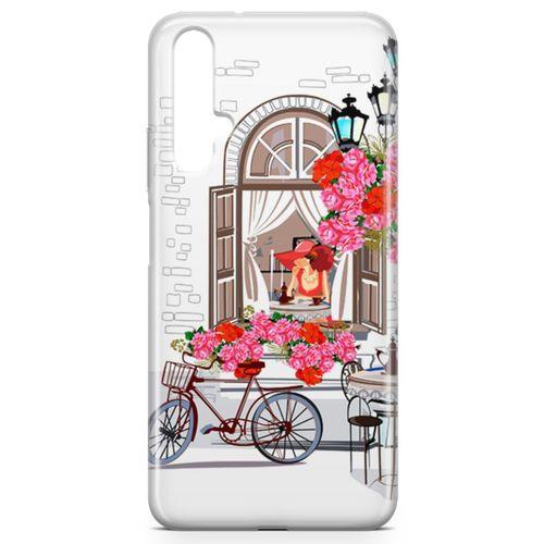 Huawei Nova 5t Kılıf Bisiklet Arka Kapak Koruma Desenli Full Koruyucu