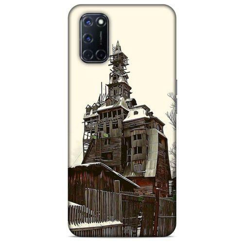 Oppo A72 Kılıf Dünya Mimarisi (40) Fit Silikon Kılıf Wooden Gagster House
