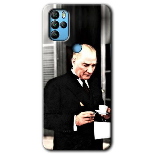 General Mobile GM 21 Pro HD Baskılı Kılıf + 9D Tam Ekran Koruyucu - Atatürk Türk Kahvesi