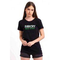 Far Cry New Dawn Logo Baskılı Siyah Kadın Tshirt