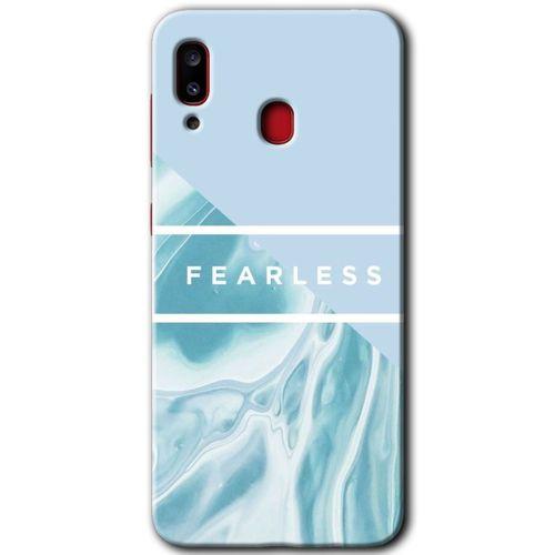 Potkal Hediye Fabrikası Samsung Galaxy A30 Kılıf HD Desen Baskılı Arka Kapak - Fearless