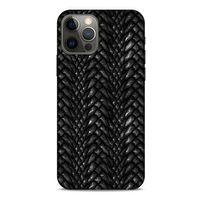Apple iPhone 12 Pro Kılıf Dragons (2) Kabı Ejderha Deri Siyah