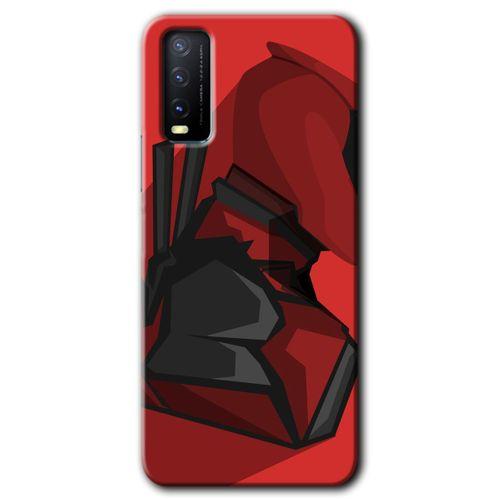 Vivo Y20s Kılıf HD Desen Baskılı Arka Kapak - DeadPool + Kırılmaz Cam