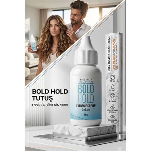 Protez Saç Yapıştırıcı - Peruk ve Keratin Kaynak Saç İçin Görünmez ve Uzun Süreli Yapıştırıcı Bold Hold 722311
