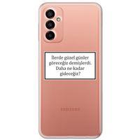 Galaxy M23 Kılıf HD Yazı Baskılı Silikon Arka Kapak - Yazı 7