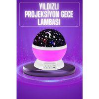 Yıldız Görünümlü Gece Lambası Renkli Masa Lambası Gökyüzü Projeksiyon